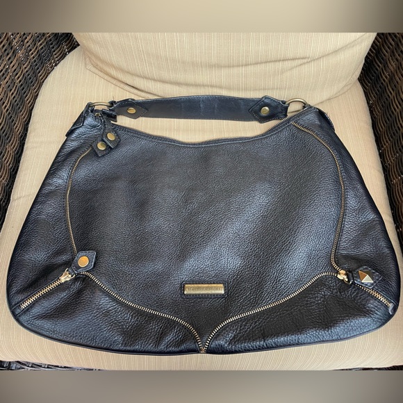 Isabella Fiore vintage leather embroidered hobo handbag - Picture 2 of 5